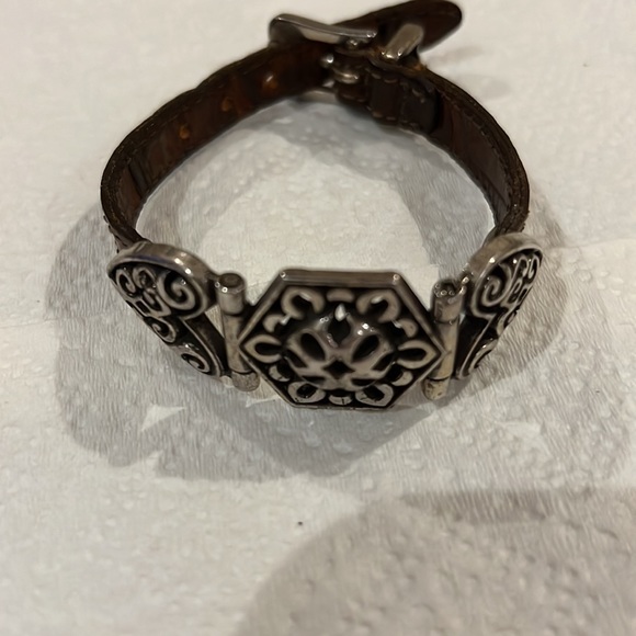 Brighton Brown Silvertone Leather Bracelet - Picture 5 of 5